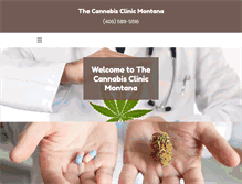 Tablet Screenshot of cannabisclinicmontana.com
